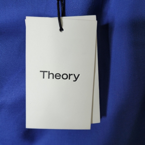 NWT Theory Project Wool Mini Skirt Size 4 Bluefin - Picture 10 of 11